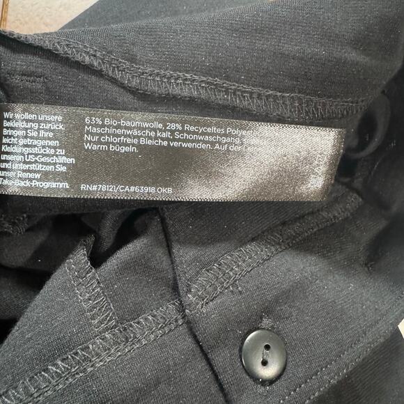 Eileen Fisher Black Cotton Blend Ponte High-Waisted Slim Pant Size XL NWT - Picture 12 of 12